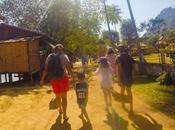 Vang Vieng, Laos: Kayaking Caving with Kids