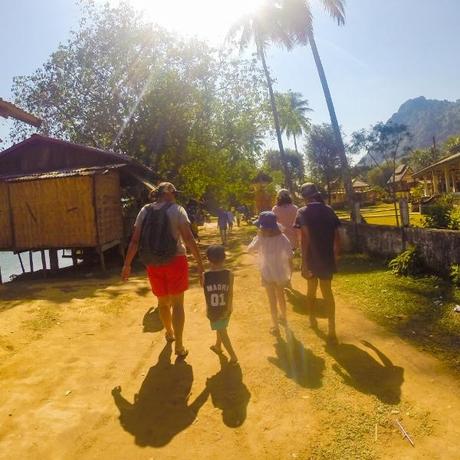 Vang Vieng, Laos: Kayaking and Caving with Kids