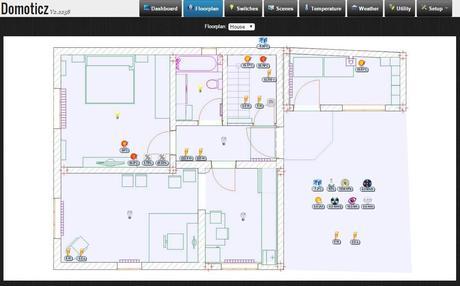 Domoticz floorplan view