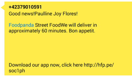 My FoodPandaPH Experience