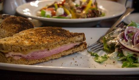 Sandwich and salad, The Devereux, London