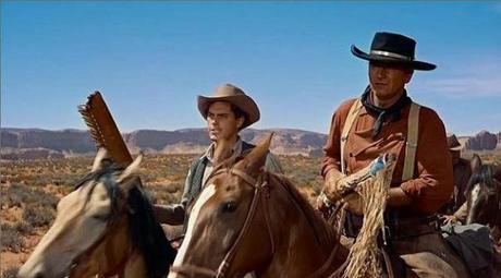 Jefrrey Hunter & John Wayne in The Searchers