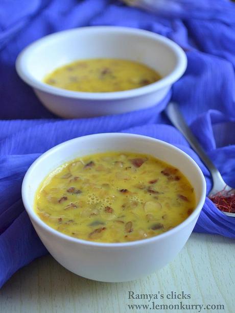 basundi recipe - how to make basundi