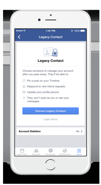 How to add a legacy account to your Facebook profile legacy contact settings pic2