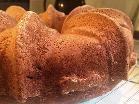 Red Velvet Valentine’s Cake chocolate bundt cake perfectly moulded