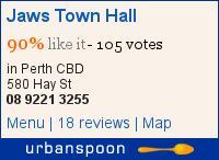 Jaws Town Hall on Urbanspoon