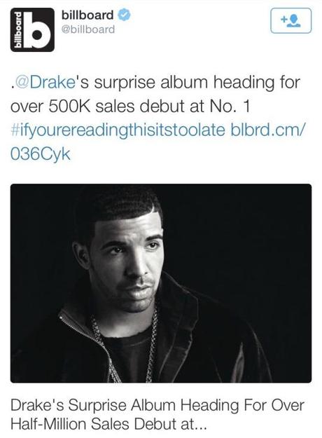 Drake’s Mixtape Set To Sell Over 500k In First Week