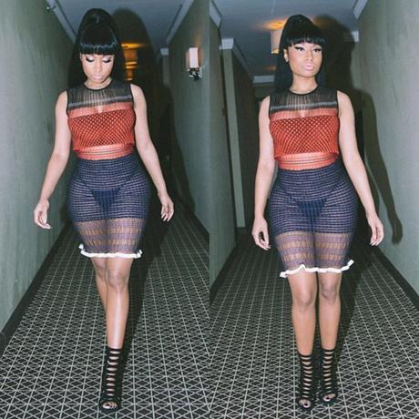 Nicki Mianj & the West Attend Alexander Wang Fashion Show