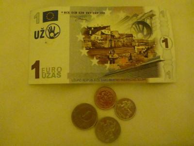 Backpacking in Uzupis: Top 12 Sights in The Republic Nobody Has Heard Of Uzas - Uzupis mock Euros!