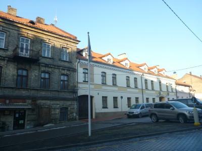 Backpacking in Uzupis: Top 12 Sights in The Republic Nobody Has Heard Of Flag pole on Uzupis Gatve of the flag of Uzupis
