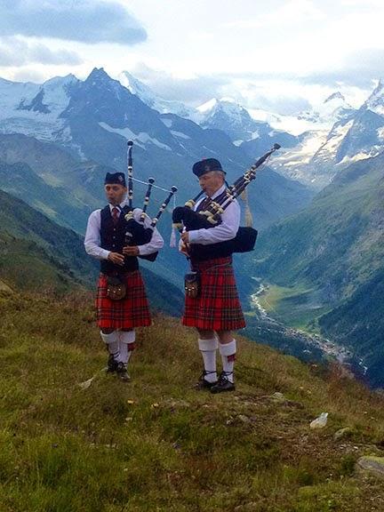 Hiking the Haute Route? Don’t Forget Your Pipes and Drums!