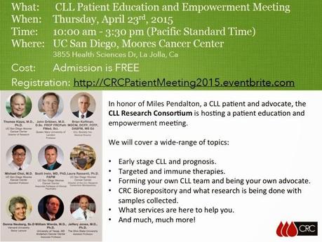 CLL (Chronic Lymphocytic Leukemia) Patient Education and Empowerment Meeting April 23, 2015