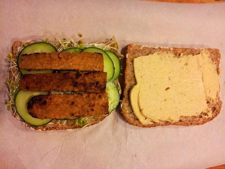 vegan club sandwich