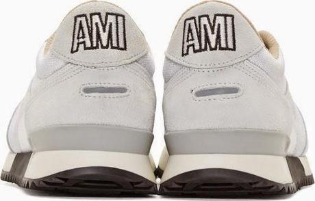On The 'White' Track:  AMI Alexandre Mattiussi Panelled Running Sneaker