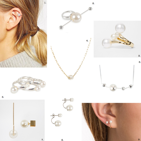 pearl jewelry ear cuff trend spring 2015