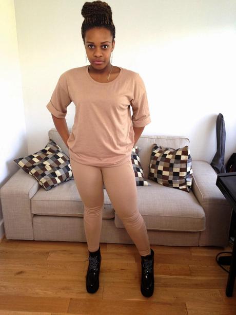 Asos Camel Oversized T-Shirt Camel Bershka Leggings Underground Burgundy Creepers La Mode D'Emm