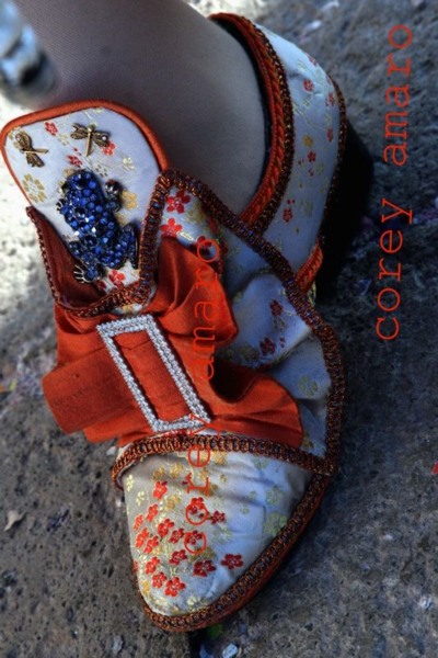 Venetian shoe for the carnival, Venice carnival corey amaro photography