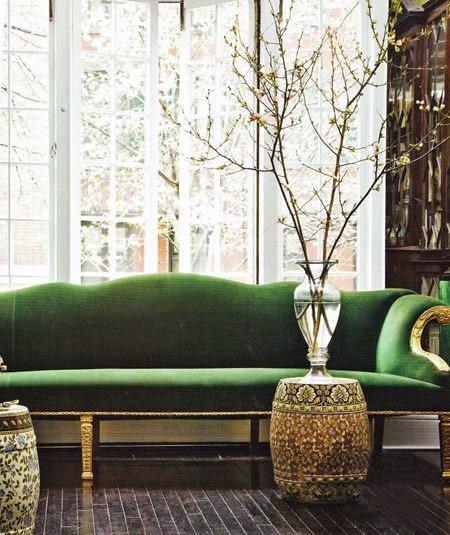 Gorgoeus Emerald Green Rooms and Pops of Color
