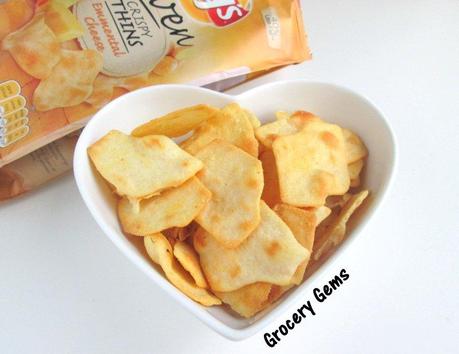 Review: Lays Oven Crispy Thins Emmental Cheese