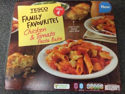 Today's Review: Tesco Family Favourites: Chicken & Tomato Pasta Bake
