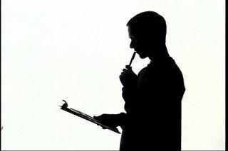 Man-thinking-silhouette-stock-footage-silhouette-man-reviewing-document