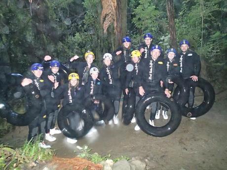 Black water rafting in New Zealand