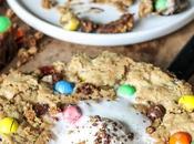 Oatmeal M&amp;M Peanut Butter Skillet Cookie