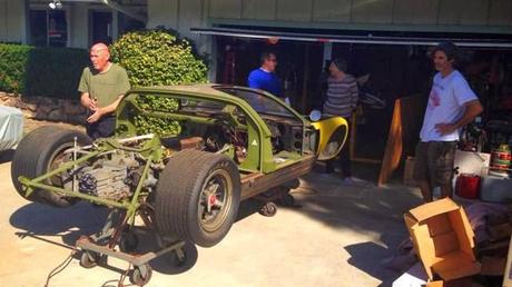 Barnfind GT 40 pulled out of a garage where it sat since 1977