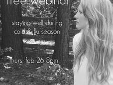 Free Webinar! Staying Well During Cold Season