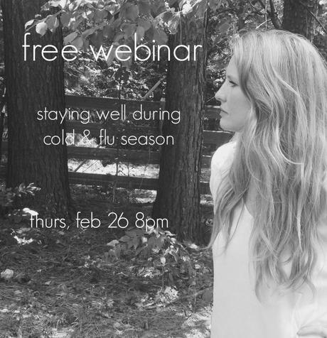 free webinar!  staying well during cold & flu season