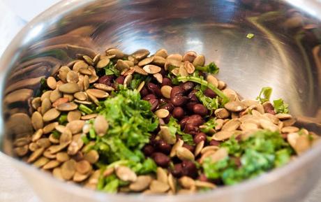Spicy Bean and Quinoa Salad with “Mole” Vinaigrette