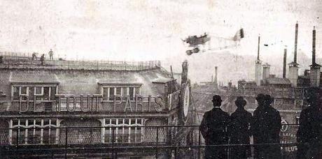 Jules Védrines, 1st pilot to fly at more than 100mph, winner of the 1912 Gordon Bennett race, once landed a plane on a dept store roof on a dare... and though the people loved it, the city was PISSED!