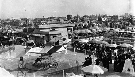Jules Védrines, 1st pilot to fly at more than 100mph, winner of the 1912 Gordon Bennett race, once landed a plane on a dept store roof on a dare... and though the people loved it, the city was PISSED!