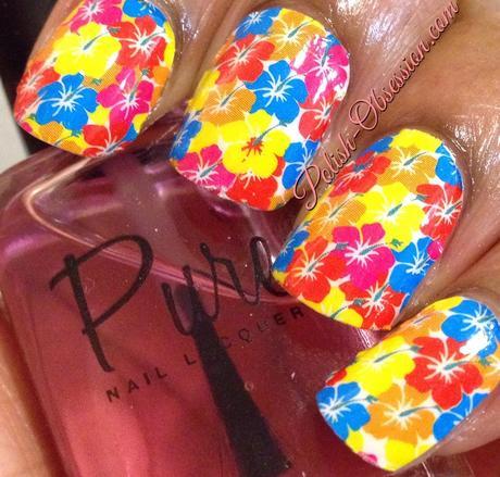 OMG Nail Strips - Rainbow Floral