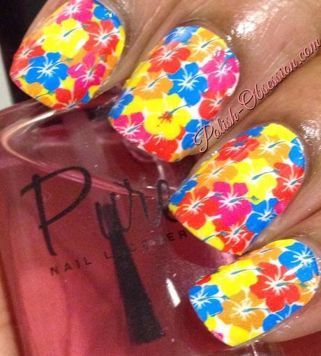 OMG Nail Strips - Rainbow Floral