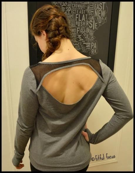 Fabletics February Collection - Weston Pullover backless workout top via Fitful Focus 