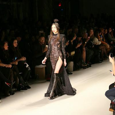 Stella Hues Footwear's Powerful Statement at the Michael Costello Fall/Winter 2015 Show