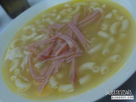 australia dairy company macaroni soup with ham