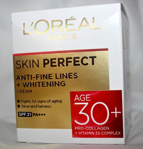 L’Oreal Skin Perfect Anti-Fine Lines + Whitening 30+ Cream Review