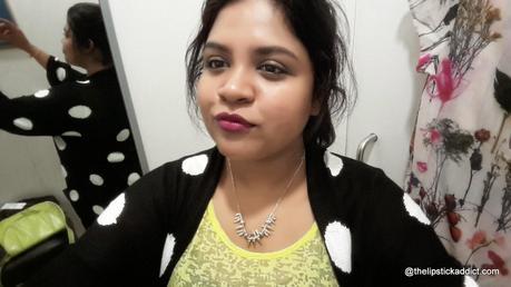 Oriflame |  Violet Extreme with Red Lip Liner as Base