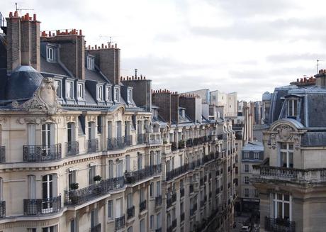 row of houses in Paris 17th arrondissement