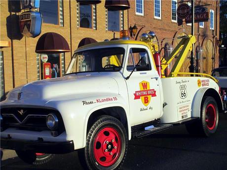 Pretty cool, a Route 66 classic Ford wrecker from Holbrooke Arizona