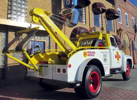 Pretty cool, a Route 66 classic Ford wrecker from Holbrooke Arizona