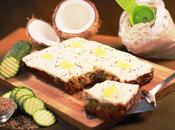 Whole Wheat Bajra -Pearl Millet Flour Sheet Cake with Zucchini, Pineapple Smattering Coconut Cream Cheese