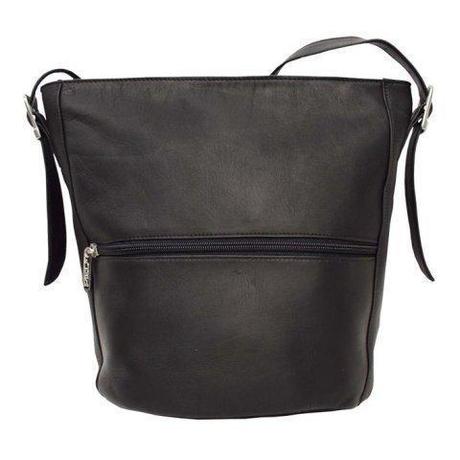 Piel Leather - Leather Bucket Bag (Leather - Black)
