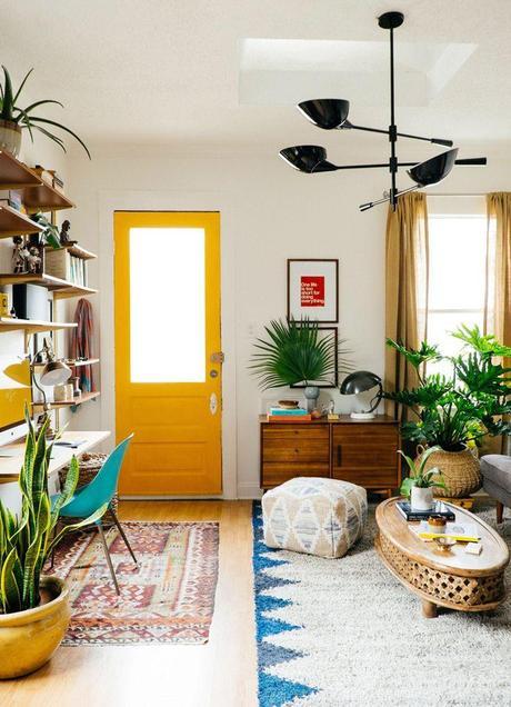 Dabito's 100-sq-ft living room is fantastic small space design.