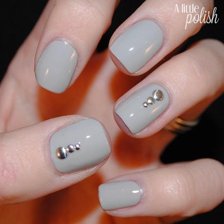 Simple Gray Studded Look