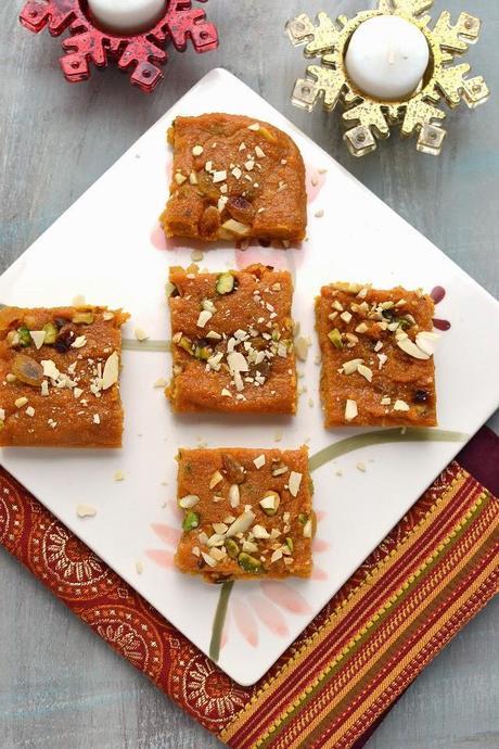 Afghani Carrot Halwa (Carrot and Ricotta Halva)