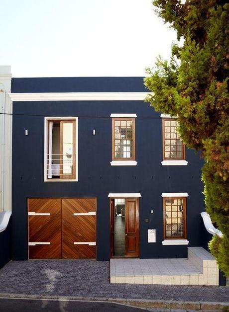 Modern House With Charcoal Exterior And Wooden Sash Windows