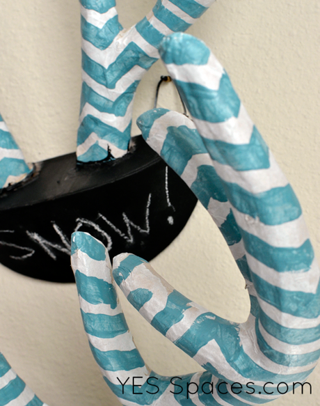 DIY Chevron Wall Antlers